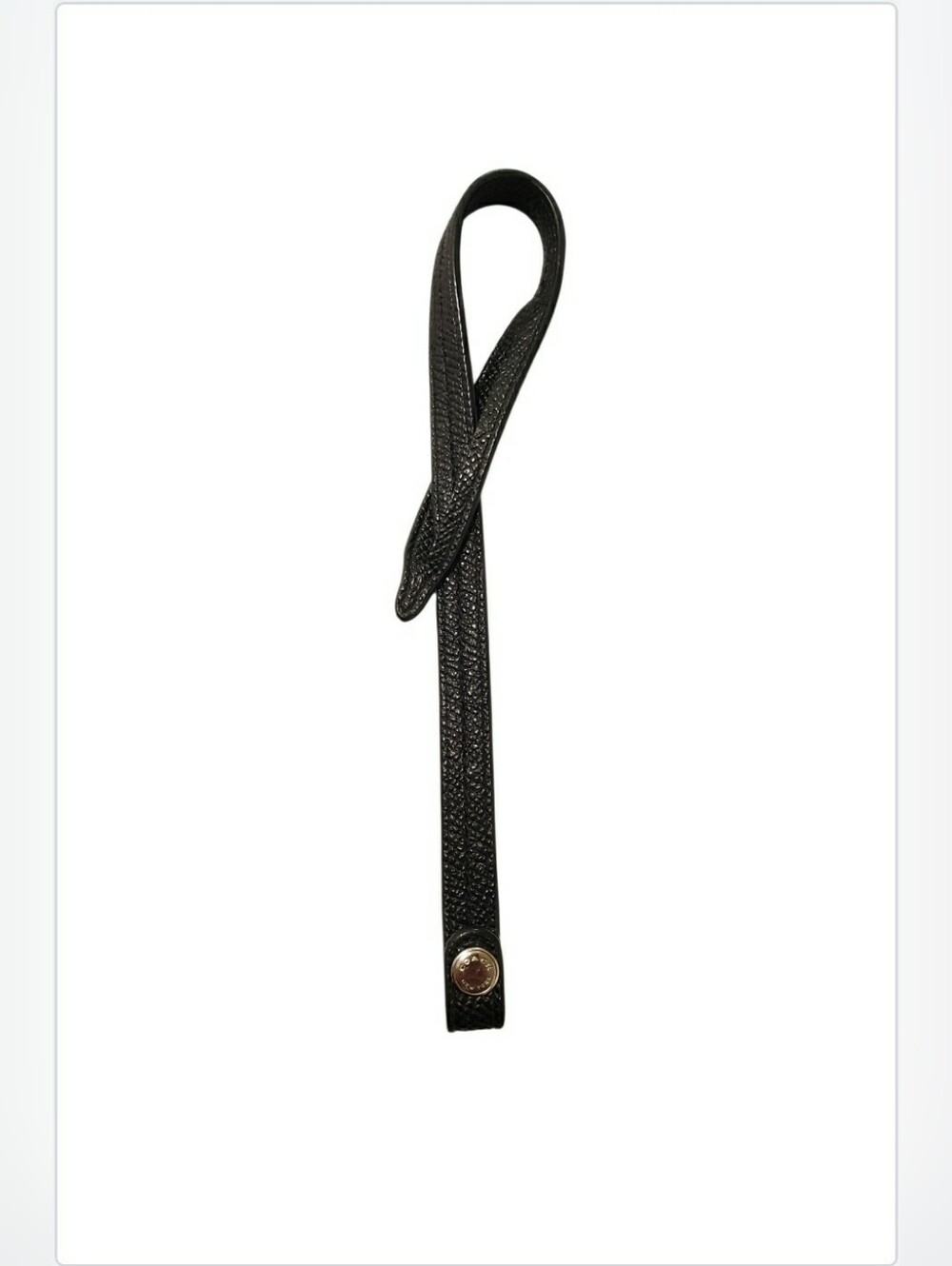 Coach black pebble leather replacement wristlet strap. Very Good.